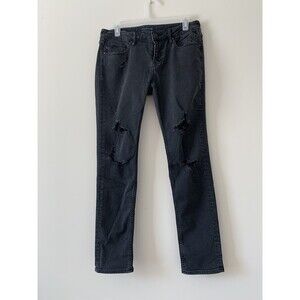 Vigoss Women’s jeans Thompson tomboy size 8 Black Distressed